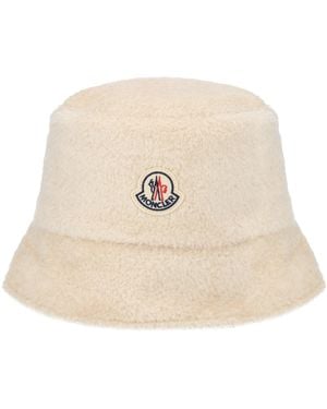 Moncler "Bucket" Hat Teddy Effect - Natural