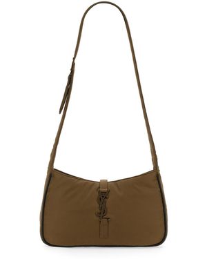 Saint Laurent Le 5 À 7 Logo Plaque Crossbody Bag - Brown