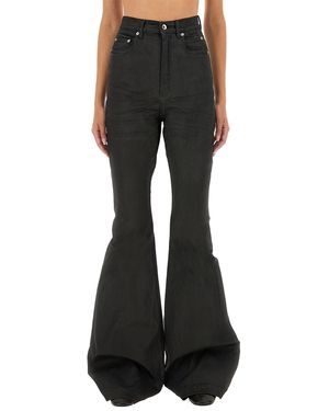 Rick Owens "Bolan Bootcut" Pants - Black
