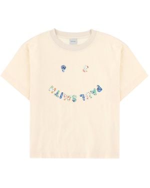 Paul Smith T-Shirt "Happy" - Natural