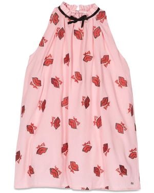 Sonia Rykiel Kisses Pinafore Dress - Pink