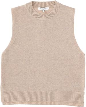 Maison Kitsuné Wool Vest - Natural