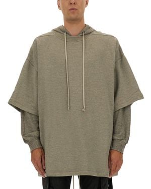 Rick Owens Tommy Hustler" Hoodie - Natural