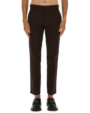 Burberry Cotton Chino Trousers - Black