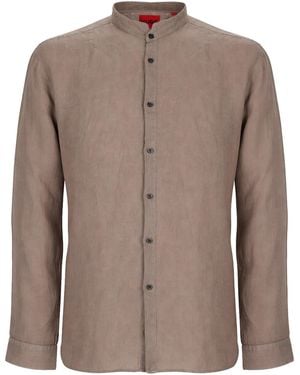 HUGO Camicia - Brown