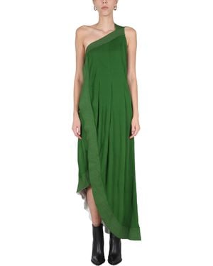 Givenchy Viscose Dress With Contrasting Stitching - Green