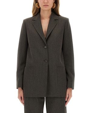 Moschino Wool Blend Jacket - Grey