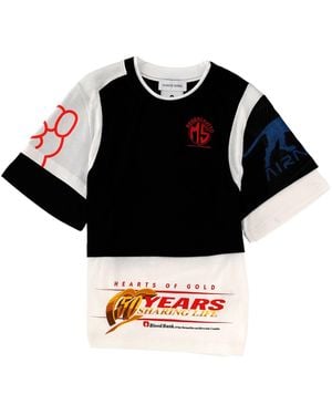 Marine Serre Graphic Crew Neck T-Shirt - Black