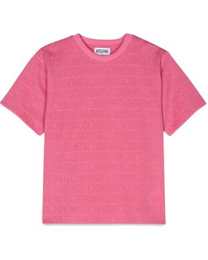 Moschino Maxi T Shirt M/C - Pink