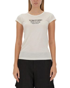 Tom Ford Silk T-Shirt - White