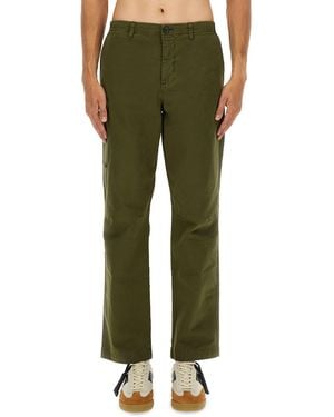Paul Smith Straight Cargo Trousers - Green