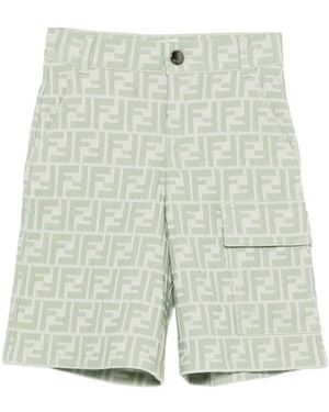 Fendi Bermuda With Logo - Blue