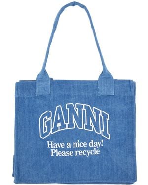 Ganni Borsa Tote - Blu