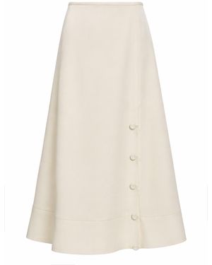 Jil Sander Satin Skirt - Natural