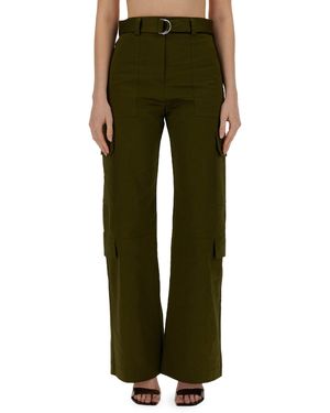 MSGM Pantalone Cargo - Verde