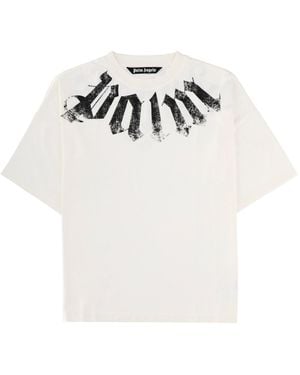 Palm Angels T-Shirt Con Logo - White