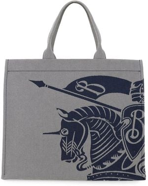 Burberry Canvas Tote Bag - Grey