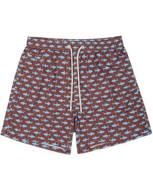 MC2 Saint Barth Costume Da Bagno "Lighting" - Red