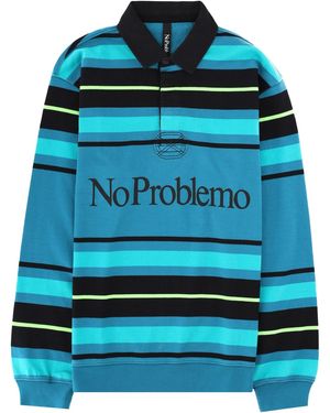 No Problemo Polo Con Logo - Blue