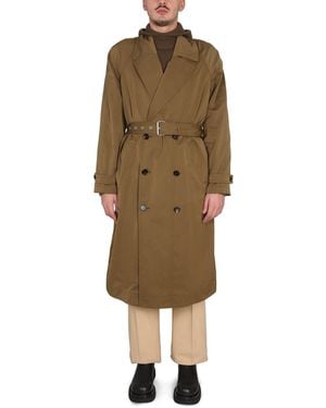 Bottega Veneta Nylon Folding Trench Coat - Natural