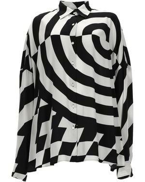 Dries Van Noten Boxy Viscose Shirt - Black