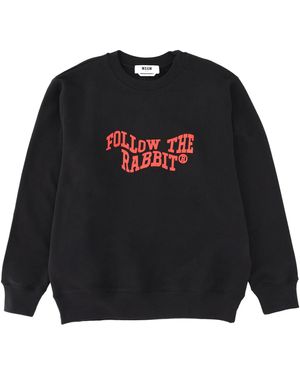 MSGM "Follow The Rabbit" Sweatshirt - Black
