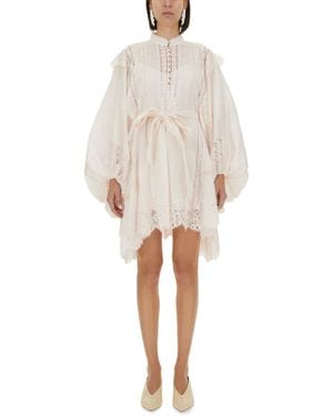 Zimmermann Abito Midi - Bianco