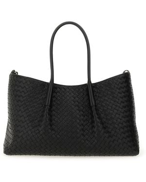 Bottega Veneta Reversible "Picture Gallery" Tote Bag - Black