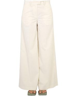 Ballantyne Corduroy Palazzo Pants - Natural