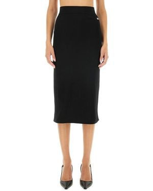 Dolce & Gabbana Luxury Longuette Skirt For - Black
