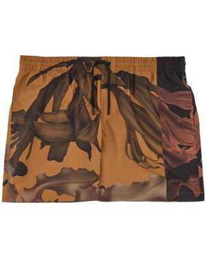 Dries Van Noten Printed Swimsuit - Brown