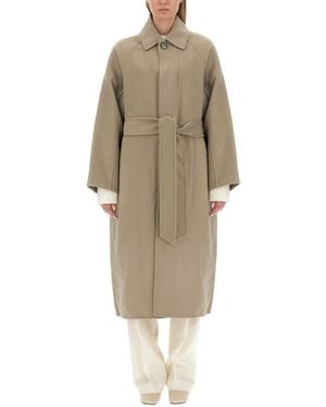 Ami Paris Belted Coat - Natural