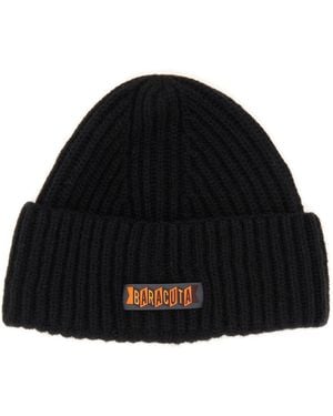 Baracuta Cappello Beanie Con Patch Logo - Nero