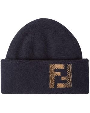 Fendi Beanie Ff Sfumata - Blue