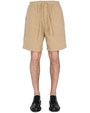 YMC Paisley Jacquard Shorts - Natural