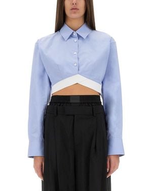 Alexander Wang Cropped Shirt - Blue