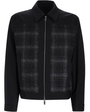 DSquared² Bomber "Evening" Con Motivo Check - Black