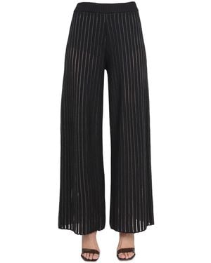 Fabiana Filippi Relaxed Fit Wide Leg Trousers - Black
