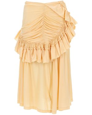Dries Van Noten Chic Mini Skirt For - Natural