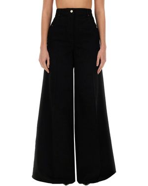 Nina Ricci Flared Trousers - Black