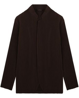 Homme Plissé Issey Miyake Lightweight Mini Jacket For Spring/Summer 2026 - Black