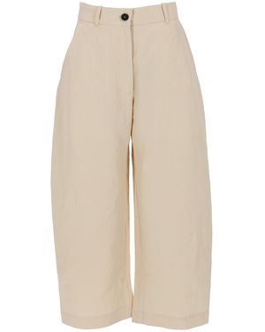 Studio Nicholson Pantalone A Gamba Ampia - Natural