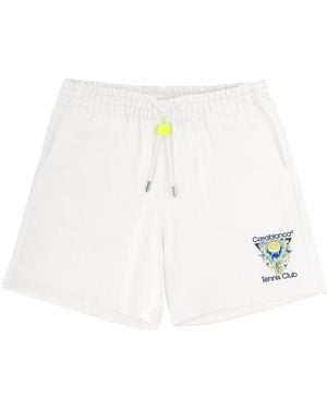 CASABLANCA Graphic Shorts - White