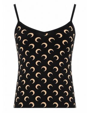 Marine Serre Top "Moon" - Black
