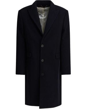 Golden Goose Single-breasted Wool Coat - Black