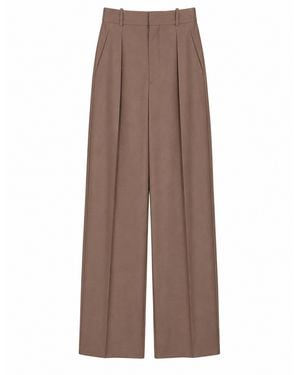 Saint Laurent Pantalone Sartoriale - Brown