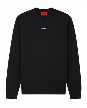 HUGO Felpa Con Logo - Black