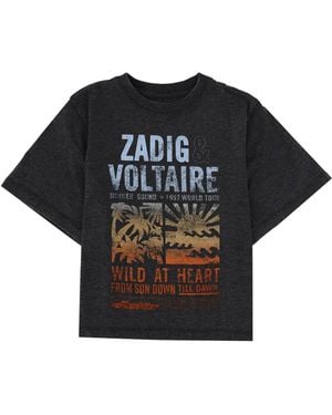 Zadig & Voltaire T-Shirt Con Stampa - Black