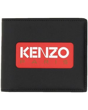 KENZO Billfold Wallets - Red