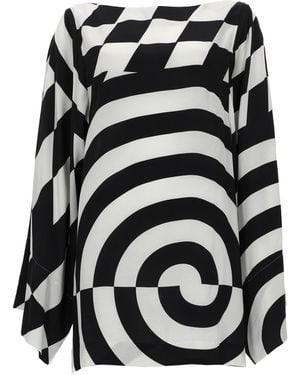Dries Van Noten Viscose Elegance Mini Top For - Black